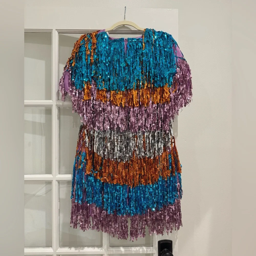 ASOS Multicolor Sequin Mini Dress - Picture 2 of 2
